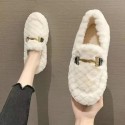 2024 New Free Shipping designer slippers Velvet Flat Shoes Cotton Shoes Fury Shoes Women's Autumn and Winter Outerwear Size 36-40