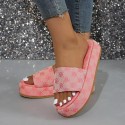 Womens Platform Slide 2024 Summer Slide Womens Shoes Designer Flat Shoes Outdoor Flower Sandals Womens Beach Shoes 240629