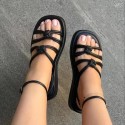 Sandals Rome Open Toe Flats Platform Casual Women Designer Shoes 2024 Summer Party Dress Slippers Slides Zapatillas Femme