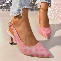Designer High Heels Sandals Women 2024 Summer Pointed Toe Ankle Straps Pumps Woman Plus Size 42 Thin Heeled Party Shoes