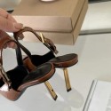 Eilyken Street Style Sexy Pointed Toe Metal Buckle Strap Women Pumps Stripper Sandals Slingback High Heels Female Shoes 240605