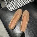 Simple womens ballet shoes casual walking shoes womens rhinestone sliding flat shoes 2024 fashionable mesh flat dance sandals 240605