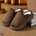 2024 new free shipping designer shoes mens flat sandals for women fury slippers winter cotton slippers warm thick soled home thick plush slippers sliders slide