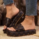 Free Shipping new slides designer Slippers womans sandals black Platform Peep Toe shoes Indoor home outdoor women