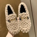 2024 New Free Shipping designer slippers Velvet Flat Shoes Cotton Shoes Fury Shoes Women's Autumn and Winter Outerwear Size 36-40