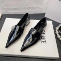 2025 hot free shipping designer shoes for womens leather shoes brown black red New pointed flat heel soft soled leather shoes