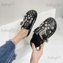 Slippers Pmwrun Summer Women Slippers Platform Punk Rock Leather Mules Creative Metal Fittings Casual Party Shoes Female Outdoor T230410