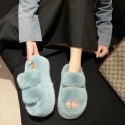 Trendy Thick Sole Cotton Slippers For Women 2024 2025 New Autumn Winter Fashion Lazy Slippers Free Shipping Increased Shoes 7cm heel