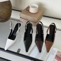 Eilyken Street Style Sexy Pointed Toe Metal Buckle Strap Women Pumps Stripper Sandals Slingback High Heels Female Shoes 240605