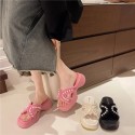 Womens Sandals 2024 Summer Casual Beach Slippers Pearl Platform Fashion Women Shoes 240905