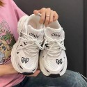 Casual sports 2024 new summer ins fashion versatile China-Chic niche design thick soled dad shoes women