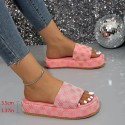 Womens Platform Slide 2024 Summer Slide Womens Shoes Designer Flat Shoes Outdoor Flower Sandals Womens Beach Shoes 240629