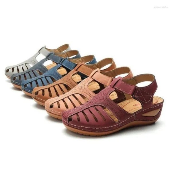 Dress Shoes 2024 Women Sandals Summer Woman Plus Heels For Wedges Femme Casual Gladiator Platform