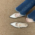 Women's Shoes New Design Chunky Heel Gentle Style Vintage Style Minimalist Style Triple Black Commuter shoes Free shipping