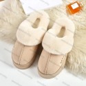 Free Shipping Womens winter fur slippers fashion casual slip-on boot women comfort booties brown beige black classic slipper designer shoes flats plush snow boots